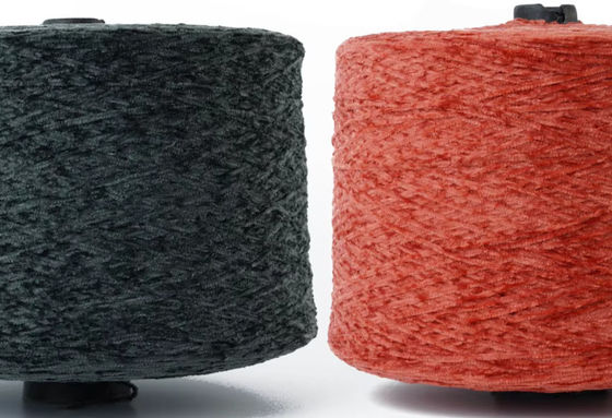 6NM 2mm Chenille Fancy Yarn Περιβαλλοντικά καλό Τεριλένιο Βαμβάκι Τσενίλ για Καναπέ