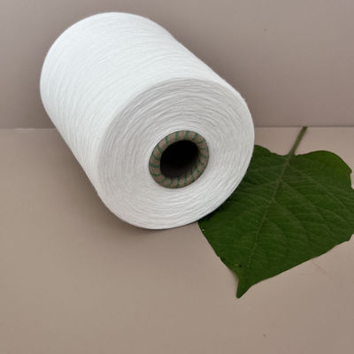 Λευκός αριθμός δαχτυλίδι Rayon 50% Spun Viscose Yarn 30S / 1 300D για την αρχική 30F παρθένα 20S ζεστό πλεκτό