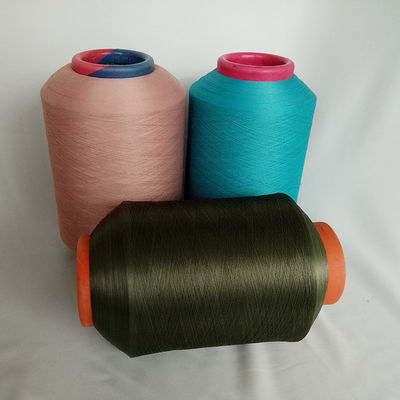 Καθαρό πλέξιμο με νήματα 720D Spandex Yarn Coated Ply Yarns 100% Diaper Raw 1120D 840D Υφάσματα που καλύπτονται